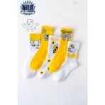 Hitit Socks Kadın 5 Çift Premium Kalite Arı ve Çiçek Desenli Uzun Soket Çorap - 35 - 40 - Çok Renkli