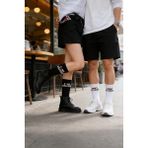 Hitit Socks Unisex 4 Çift Sevgili Çorabı Hediyelik Günlük Kullanıma Uygun Uzun Kolej Çorap - 35 - 42 - Çok Renkli