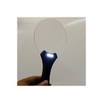 Hitteknoloji Geniş Mercekli Işıklı El Tipi Büyüteç, 3 LED Işık, 4x ve 2x Büyütme, Kitap Okuma, Siyah