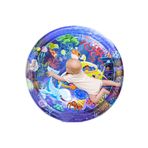 hitteknoloji Oval Bebek Su Oyun Matı Tummy Time 60 Cm Yuvarlak Su Oyun Matı