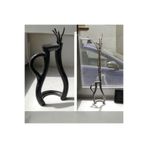 hivhestın Estetik 3D Baskı Vazo - 24 cm, PLA Malzeme Siyah