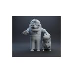 hivhestın Minik Dostluğun Temsili: Carl ve Dug 3D Baskı Heykeli (PLA Malzeme) 20 cm