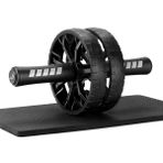 Hivool Ab Roller karın çalıştırıcı, karın kası çalıştırıcı Ab Wheel seti, çekirdek egzersiz ve kas egzersizleri için, diz matlı, kaymaz çift tekerlek, karın kası antrenmanı, erkekler ve kadınlar için