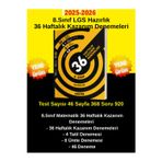 Hız 2025-2026 8.Sınıf Lgs Hazırlık Matematik 36 Haftalık Kazanım Denemeleri+Tablet Kalem