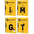 Hiz Lgs 2024 8. Sinif Matematik + Geometri + Turkce + Ingilizce Soru Seti 4 Kitap