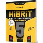 Hız Yayınları 5. Sınıf Matematik Hibrit Konu Anlatımlı Soru Bankası Yeni
