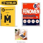 Hız Yayınları 8.SINIF MATEMATİK SORU BANKASI(ORTA SEVİYE) + FENOMEN 8B(ORTA VE ÜST) MATEMATİK SET PRİZ TUTUCU HEDİYE 2026 LGSSET