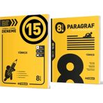 HIZ YAYINLARI 8. SINIF Türkçe 15'li Deneme + TÜRKÇE PARAGRAF SORU BANKASI (2 KİTAP)