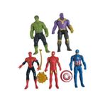 Hızır Oyuncak Avengers 5li Figür Karakter Seti Örümcek Adam Thanos Hulk Kaptan Amerika Iron Man 2546666