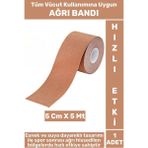 Hızlı Etki Kas Bel Bacak Kol Boyun Sırt Omuz Karın Kalça Spor 5 Metre Isı Bandı Ten - Çok Renkli - Standart