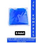 Hızlı Etki Soğutucu Yıkanıp Tekrar Kullanılabilir Sıcak Soğuk Jel Kompres Buz Paketi Termojel 3 Adet