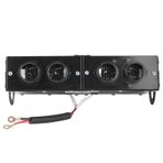 Hızlı Isıtma Araç Isıtıcı, Defog Için 2'den 2 Portatif dolandırıcı 800W Demir Fan, Ayarlanabilir güç ayarları, Verimli Sis Boşluğu Ve 4 Hava çıkışı, çok yönlü Işlevsellik Için çok yönlü Işlevsellik