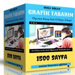 Hızlı Kolay Grafik Tasarım Öğreten Kitap Seti - Enine Boyuna Eğitim