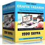 Hızlı Kolay Grafik Tasarım Öğreten Kitap Seti - Enine Boyuna Eğitim