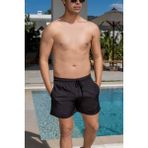 Hızlı Kuruyan Cepli Siyah Erkek Deniz Şortu - 2XL