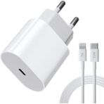 Hızlı Şarj Aleti 20W Apple iPhone iPad Uyumlu Lightning Kablo Subzero SG46 - Beyaz