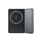 Hızlı Şarj Özellikli Magsafe Powerbank Recci RPB-W26 Armor Serisi Ultra Ince PD20W 15W 10000MAH Gri