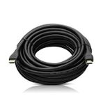 Hızlı stok Fully G-507ds Plastik Düz Siyah 10 Metre Gold Poşetli Hdmi Kablo