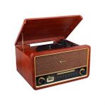 Hızlı stok Magicvoice F29 Retro Vintage Çanta Pikap - Cd - Radyo - Bluetooth - Aux - Usb Mp3 Çalar Çok Renkli