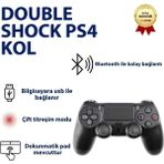 Hızlı Store Doubleshock Ps4 Kablosuz Oyun Kolu, Yüksek Hassasiyetli Çift Titreşimli Bluetooth Gamepad, Ergonomik Tasarım, Ps4 – Pc – Android Uyumlu Profesyonel Oyun Kumandası