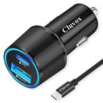 Hızlı Tip C Araç Şarj Cihazı, Google Pixel 9 Pro XL/8/7/6/5a/4, iPhone 16/15 Plus/Pro/Max, Samsung Galaxy S25/S24/S23 Hızlı USB C PD Araç Şarj Cihazı, 3 ft Kablo, 20W Güç Dağıtımı Şarj Cihazı