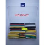 Hizlidiyot-140 Parça Isı İle Daralan Makaron Şarj Kablo Ve Kablo Tamir Seti
