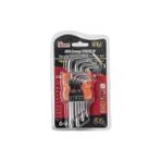 Hızlıxavm 9 Parça Yıldız Tork Alyan Anahtarı 120 mm Allen Set - 1 Adet