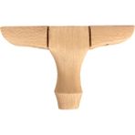 Hizmet Ahşap Lükens 12 cm Orta Dolap Koltuk Komidin Konsol İçin Orta Ayak 12 cm - Masa Ayakları
