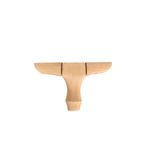 HİZMET AHŞAP Lükens 12cm Orta Dolap,koltuk,komidin,konsol Için Orta Ayak 12cm - Masa Ayakları