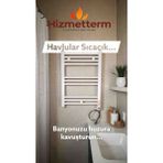 HİZMETTERM Elektrikli Havlupan 60X140 Xxl 600 Watt Beyaz