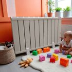 HİZMETTERM Elektrikli Radyatör 600 Watt Az Enerji Tüketimli 11 Dilim (Mobil ayaklı) 1.kalite Aluminyum Hizmetterm