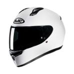Hjc C10 Beyaz Full-Face Motosiklet Kaskı – Ece 22.06, Pinlock Ready, Hafif ve Konforlu - XL
