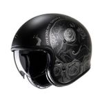 Hjc V31 Desto MC5SF Yarım Motosiklet Kaskı Mat Siyah Gri - Renkli - XL