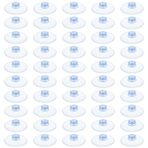 HJZHII 20 mm Vantuz, 50 Adet Şeffaf Kauçuk Vantuz, Cam Masa için Mini Vantuz, Kancasız Güçlü Yapıştırıcı, Şeffaf Emici Pedler, Pencere Araba Camı Banyo Duvar Kapı Dekorasyonu için Asılı
