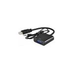 Hk Tech HDMI To VGA Dönüştürücü Ses Girişli - Siyah