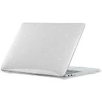 Hk Teknoloji Macbook Air 13.3 A1466 A1369 Koruma Kılıfı Parlak Simli Kılıf Hardcase Kapak - Simli Şeffaf
