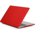 Hk Teknoloji Macbook Air 13.6 2024 A3113 M3 Çip Uyumlu Kılıf Mat Doku Hardcase Kapak - Kırmızı