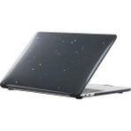 Hk Teknoloji Macbook Air 13 Inç 13.6 Inç A3449 M5 Çipli 2026 Parlak Kristal Simli Kılıf Hardcase Kapak - Simli Siyah