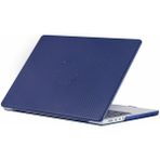Hk Teknoloji Macbook Pro 14 Inç A3434 M5 Işlemcili Uyumlu Koruma Karbon Hardcase Kapak Kılıf - Mavi