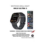 Hk10 Ultra 3 Chatgpt Akıllı Saat Amoled Ekran Titanyum Kasa Ekran Koruyucu + Kordon Hediyeli
