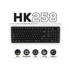 Hk258 Membrane Lcd Rgb Kablosuz/bluetooth Siyah Full Türkçe Gaming Oyuncu Klavye cok-renkli