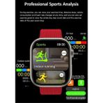 Hk9 Pro Max 2.02 Uyumlu Amoled Ekran Akıllı Saat 3 Kordon Kiliteme - 35 - 48 mm - Alaska Mavi