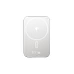 Hkm Tech Mag Q-Elıte 5.000 Mah 20W, Qi2, Magsafe Uyumlu Manyetik Kablosuz Ince Powerbank, Gümüş