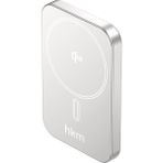 hkm tech MAG Q-ELITE 5000 mAh Kablosuz İnce Powerbank 20W Qi2 Uyumlu Hızlı Şarj Teknolojisi - Gümüş