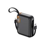hkm tech POWER DUO 10.000 mAh 20W, PD 20W hızlı şarj destekli, Type-C ve Lightning Kablolu Powerbank