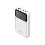 hkm tech Power Nano 10.000 Mah 20W, Pd 20W Hızlı Şarj Destekli, Type-C ve Lightning Kablolu Powerbank - Beyaz