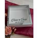Hkm Ticaret 25X25 Cm Beyaz-Füme Derin Anı Çerçevesi Düz Zeminli Isimli Ve Tarihli! Derin Çerçeve