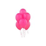 Hknys 100 Adet Metalik Sedefli Karışık Balon,-+5 M. Balon ZİNCIRI+100LU Balon Bandı - Fuşya