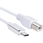 Hknys Type-C USB B Yazıcı Kablosu-Telefon Tablet ve Bilgisayar Yazıcı Kablosu - type c