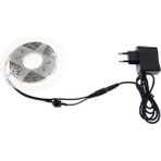 HLL Teknoloji 3 Çipli Beyaz Şerit LED 2 Metre 12V Adaptör Kuruluma Hazır Anahtarlı Set